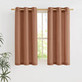 NICETOWN Caramel Short Linen Curtains by NICETOWN