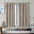 Simplebrand Ava Stone Short Blackout Curtains by Simplebrand