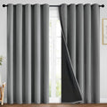 Yakamok 100% Blackout Curtains 84 Inches Long, 2 Thick Layers Heat and Full by Yakamok