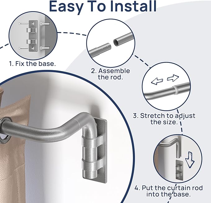 ENJOYBASICS Blackout Curtain rod - Image 4