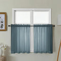 Gwine Short Kitchen Sheer Curtains 30 Inch Length by Gwine