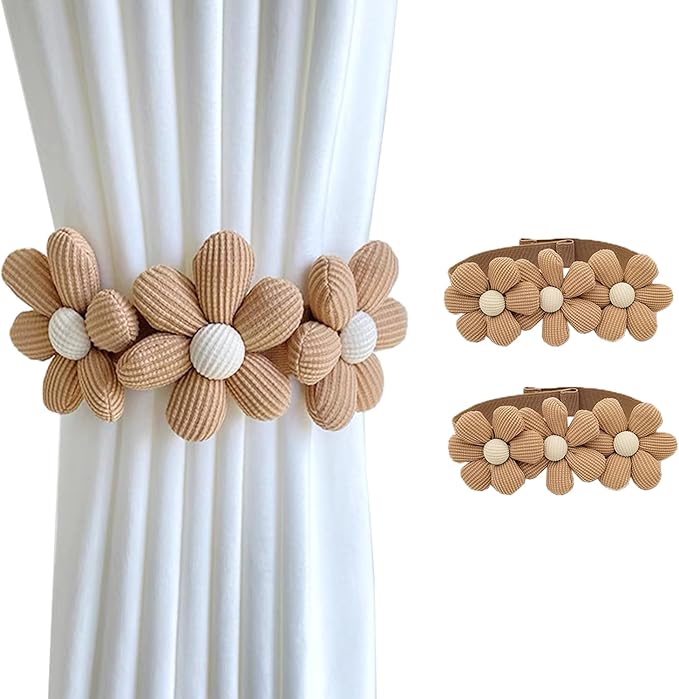 SRG Sunflower Curtain Tiebacks-2 Pack | Curtain Holdbacks by SRG