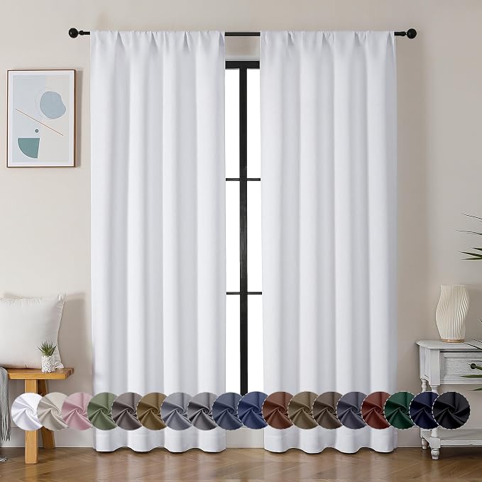 Simplebrand Ava Pure White Curtains by Simplebrand