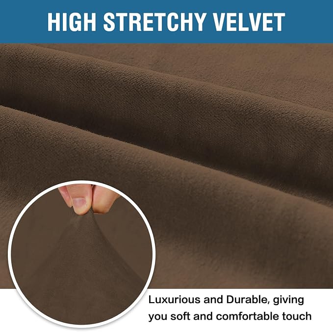 H.VERSAILTEX Stretch Velvet Sofa Covers - Image 3