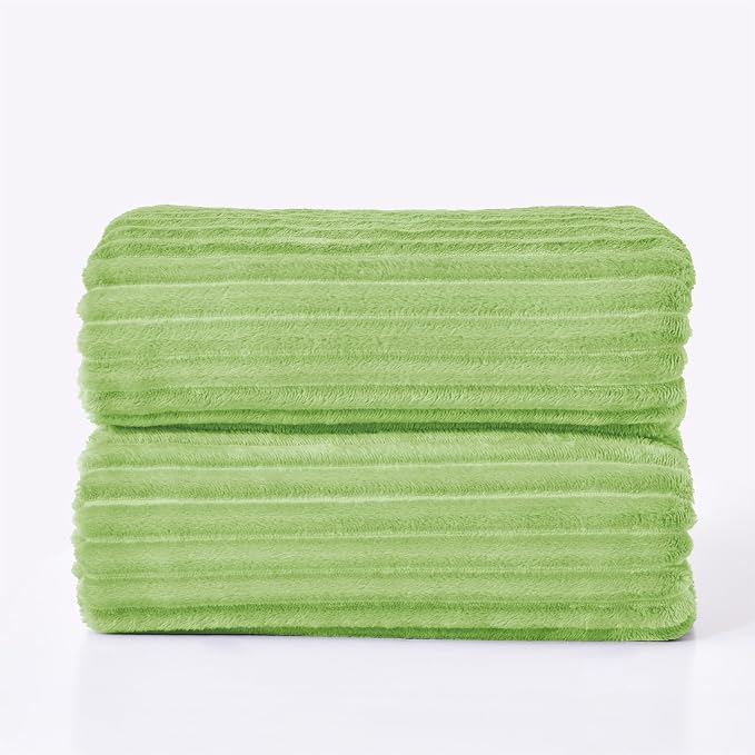 BEDELITE Fleece Blanket Queen Size – 3D Ribbed Jacquard Soft and Warm - Image 8