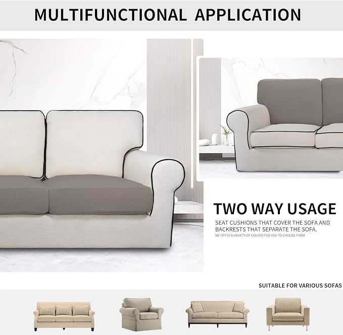 Easy-Going Stretch Cushion Cover Sofa Cushion Furniture Protector Sofa Seat - Image 3