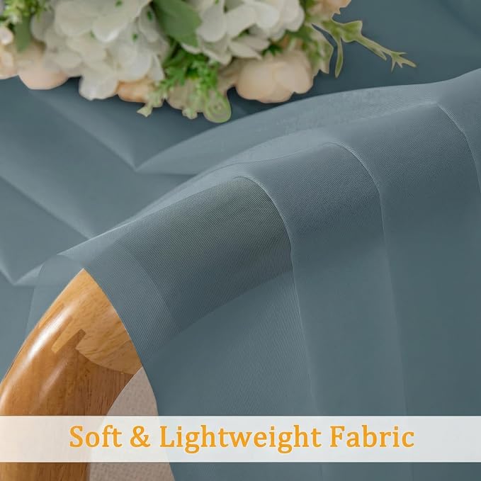 Gwine Short Kitchen Sheer Curtains 36 Inch Length - Image 7