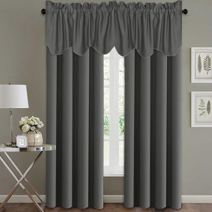 H.VERSAILTEX 4 Panels Blackout Curtain Valances - Image 2