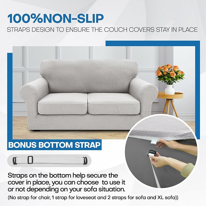 XINEAGE 2026 New 3 Pieces Couch Covers - Image 5