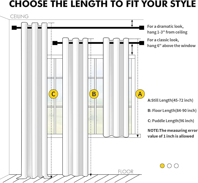 MIULEE Cobblestone Blackout Curtains - Image 7