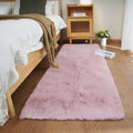 Ghouse Ultra Soft Faux Rabbit Fur Rug, Machine Washable Area Rugs by Ghouse