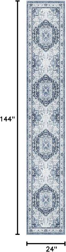 Madane Runner Rugs for Hallway 2x12 Extra Long Washable Non-Slip Hallway Runner - Image 2