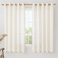 LAMIT Linen Curtains 63 Inch Length by LAMIT