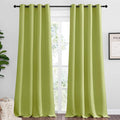 NICETOWN Fresh Green Blackout Curtains 90 inches Length by NICETOWN