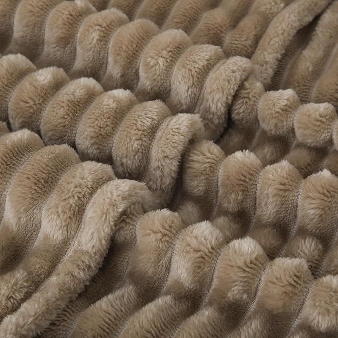 Tan Fleece Throw Blanket 60”×80” - Image 6