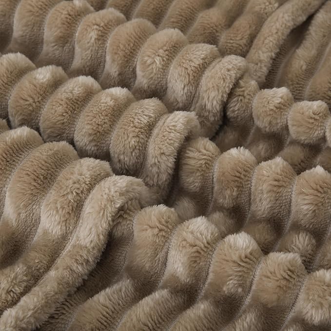 Tan Fleece Throw Blanket 50”×60” - Image 5