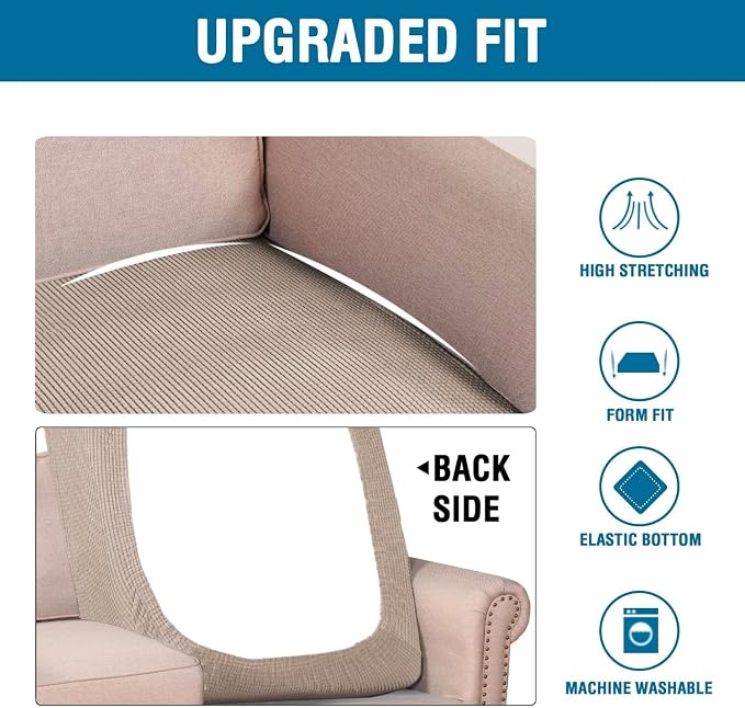 H.VERSAILTEX Super Stretch Individual Chaise Cover Sectional Couch Covers - Image 6