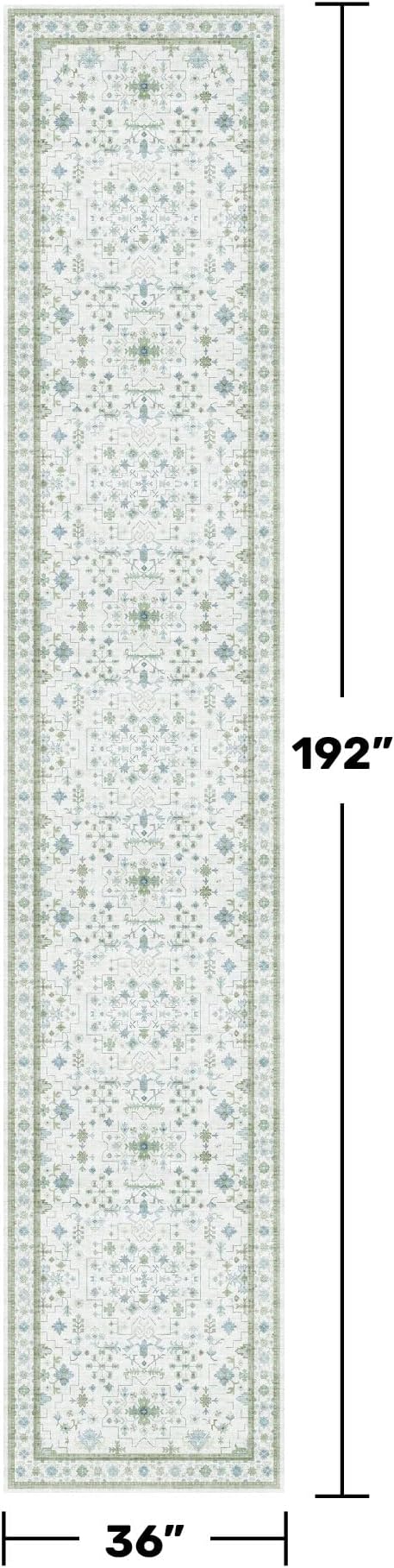 Hazo Haus Oushak 3x16 Wide Hallway Runner Rug - Image 2