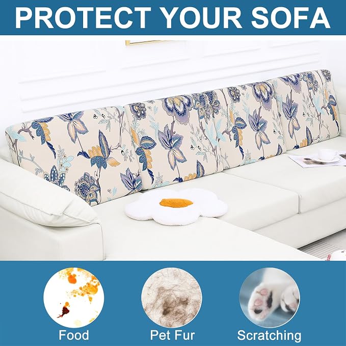 Smiry Printed Couch Cushion Covers, Stretch Soft Couch Covers - Image 7