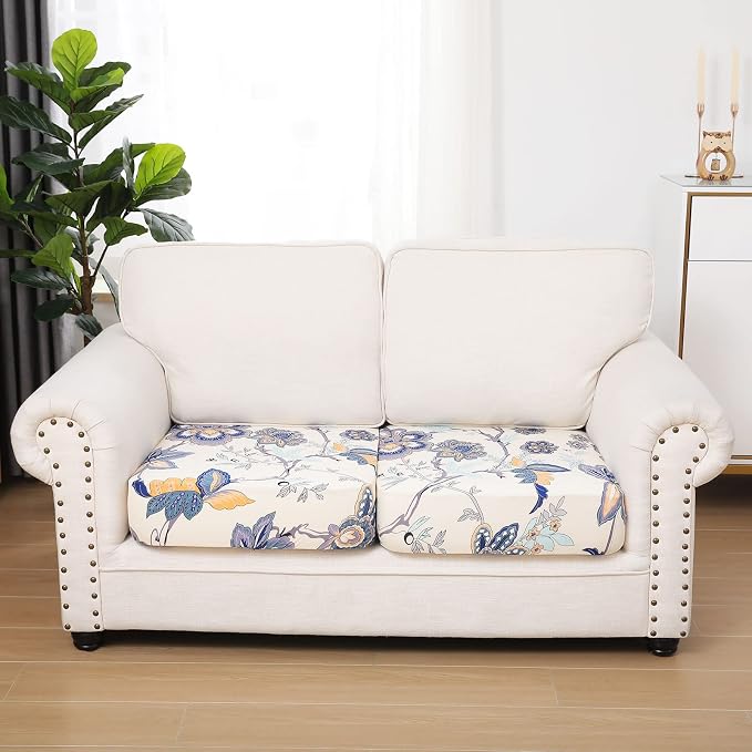 hyha Printed Couch Cushion Covers, Floral Sofa Covers Washable - Image 5