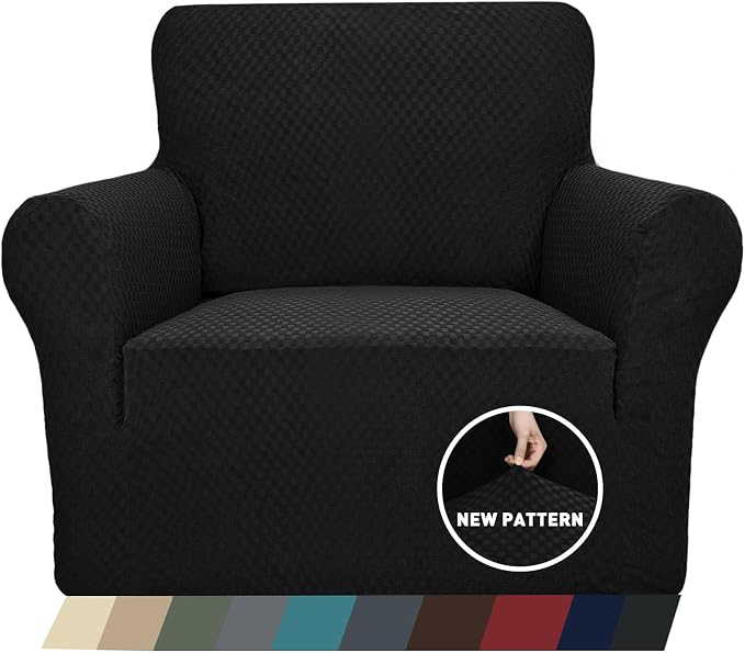 ZNSAYOTX 1 Piece Jacquard Chair Slipcovers - Image 2