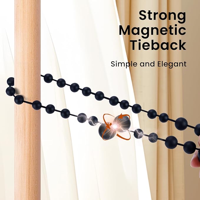 KLOGTSIND Magnetic Curtain Tiebacks, Curtain Tie Backs - Image 6