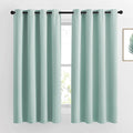 NICETOWN Aqua Blue Blackout Curtains 63 inches Long by NICETOWN