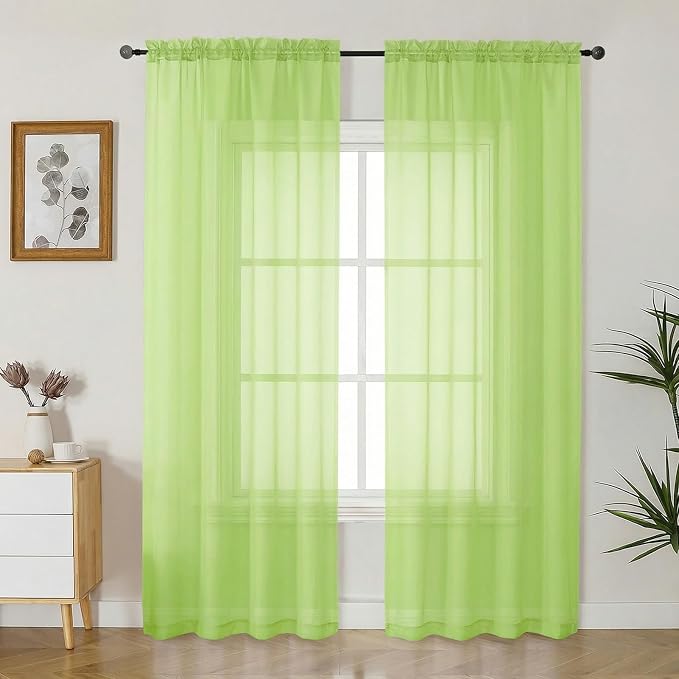 Gwine Sheer Curtains 84 Inches Long by Gwine