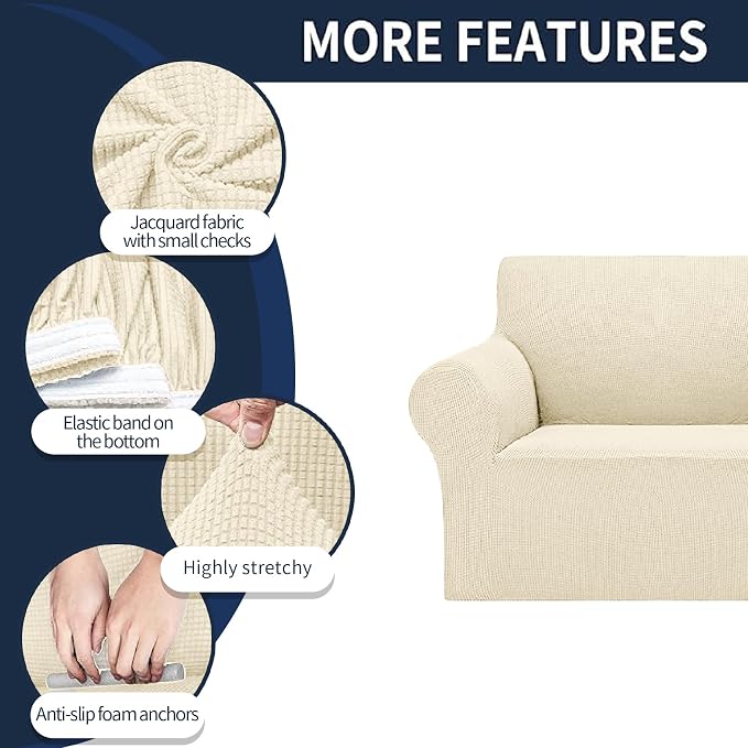 Cupuamon 2026 New Stretch Oversized Sofa Slipcovers Couch Sofa Cover - Image 4