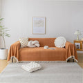 HANDONTIME Dark Orange Sofa Covers Couch Cover by HANDONTIME