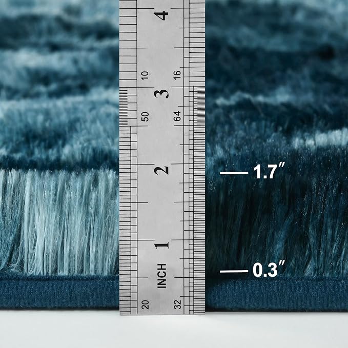 Deerhoo Large Shag Area Rugs 6 x 9, Tie-Dyed Plush Fuzzy Rugs - Image 2