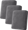 H.VERSAILTEX Velvet Stretch Couch Cushion Cover Plush Cushion Slipcover by HVERSAILTEX
