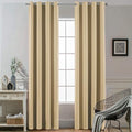 Yakamok Blackout Curtain Panels Themal Insulated Grommet Winow Curtains by Yakamok