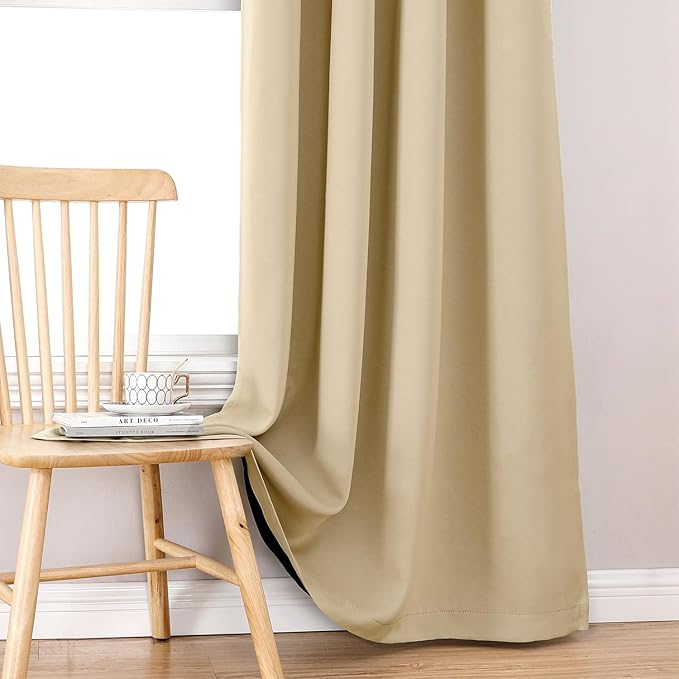 ChrisDowa 100% Blackout Curtains 84 inch Long - Image 6