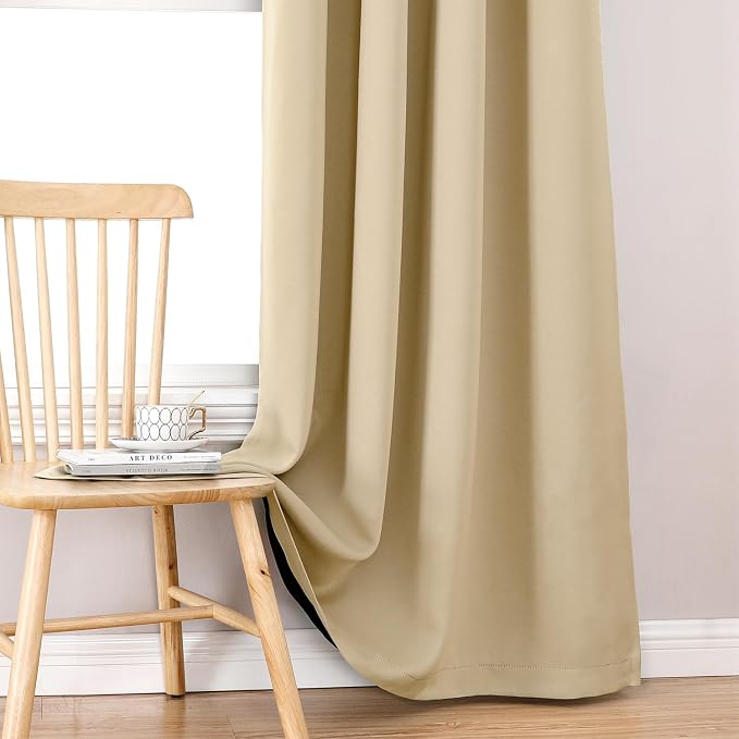 ChrisDowa 100% Blackout Curtains 108 inch Long - Image 7