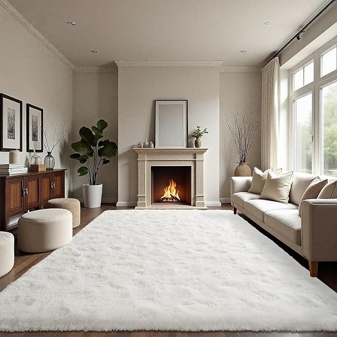 LOCHAS Ultra Soft Indoor Modern Area Rugs Fluffy Living Room Carpets - Image 7