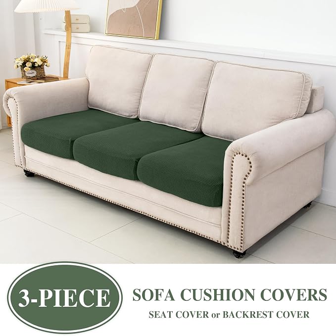 Couch Cushion Covers Seat Cushion Cover Stretch Couch Cover Separate Sectional - Image 2