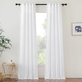 NICETOWN White Semi Sheer 90 inch Curtains by NICETOWN