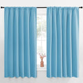 NICETOWN Blackout Curtains for Bedroom, Teal Blue, 1 Pair, 62 by 63-inch by NICETOWN