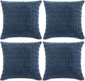 Fancy Homi 4 Packs Dusty Blue Decorative Throw Pillow Covers 26x26 Inch by Fancy+Homi
