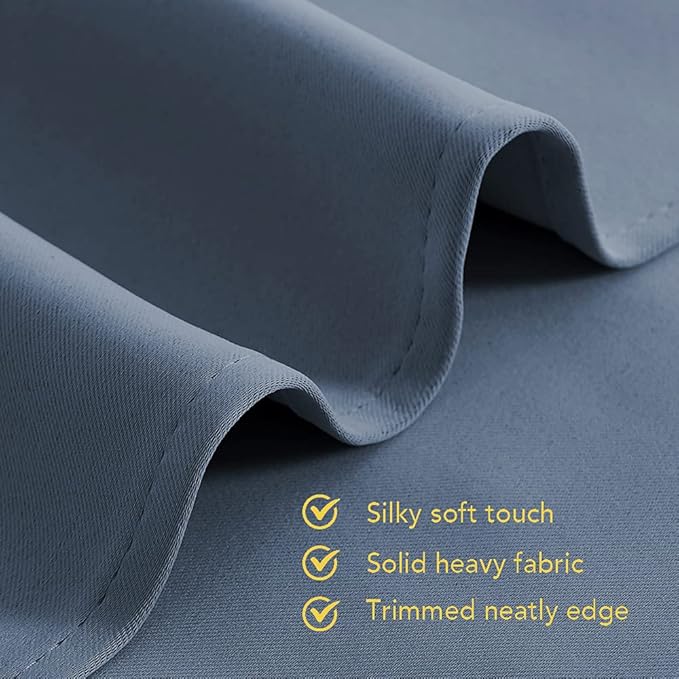 NICETOWN Thermal Insulated Curtains Blackout Draperies, Window Treatment Solid - Image 5