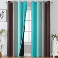 Estelar Textiler Ombre Blackout Curtains 102 Inches Long 2 Panels Set, Full by ESTELARTEXTILER
