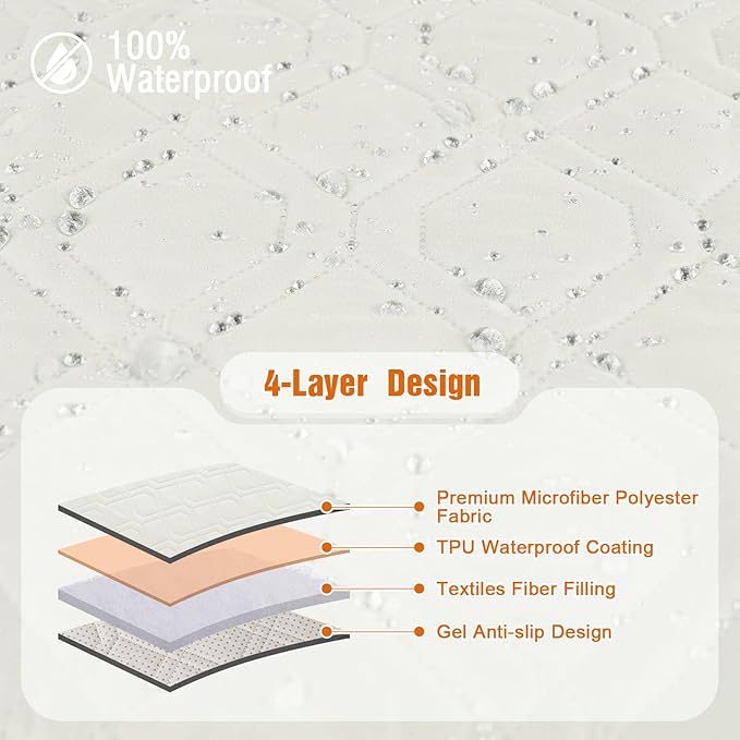 VANSOFY Waterproof Recliner Couch Covers, Sofa Covers 1-Piece Washable - Image 6