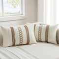 MIULEE Set of 2 Coco Brown Boho Decorative Lumbar Pillow Covers 12x20 Inch by MIULEE