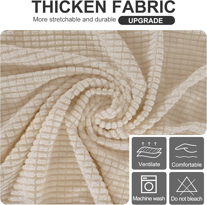 U-NICE HOME Stretch Futon Cover Armless Bed Slipcover - Image 5