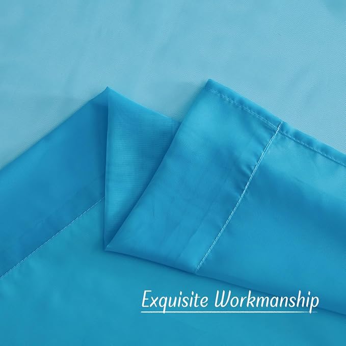 NICETOWN Voile Sheer Teal 90 inch Curtains - Image 7