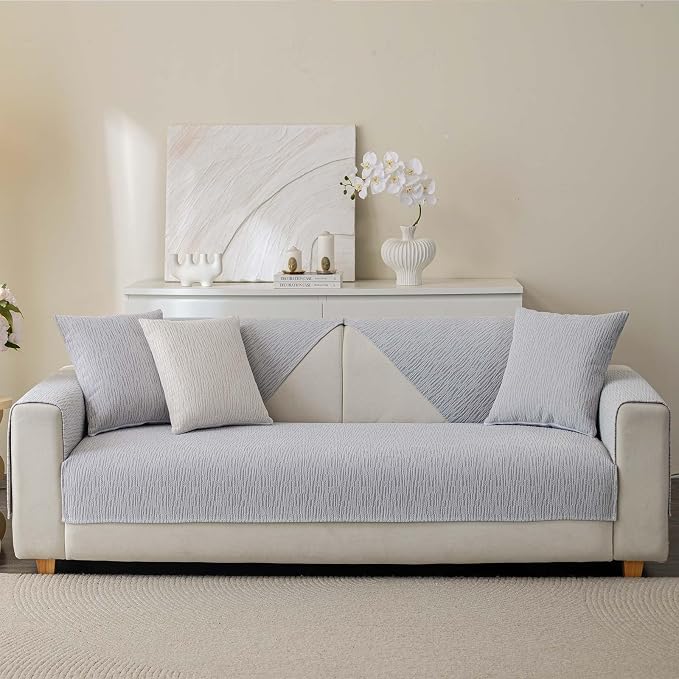 Soft Waterproof Chenille Cover Washable, Non Slip Sectional Sofa Covers - Image 6