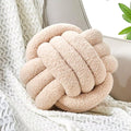 Uvvyui Knot Pillow Ball, Soft Home Decorative Round Throw Pillow, Handmade by Uvvyui
