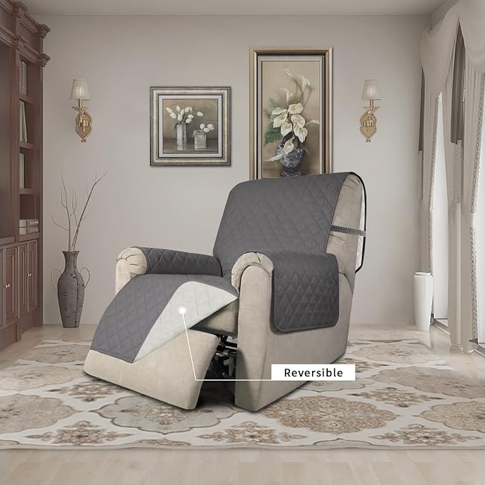 Easy-Going Recliner Chair Slipcover Reversible Sofa Cover Water Resistant Couch - Image 2