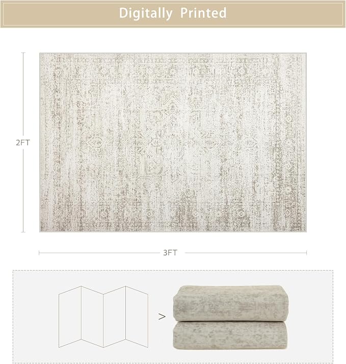 Washable Rugs 2x3 Entryway Area Rugs - Image 2